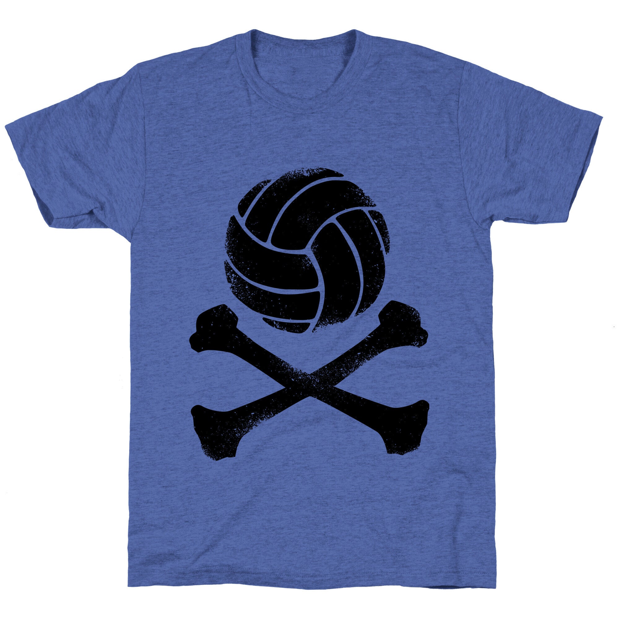 Volleyball and Crossbones (Vintage) Unisex Triblend Tee