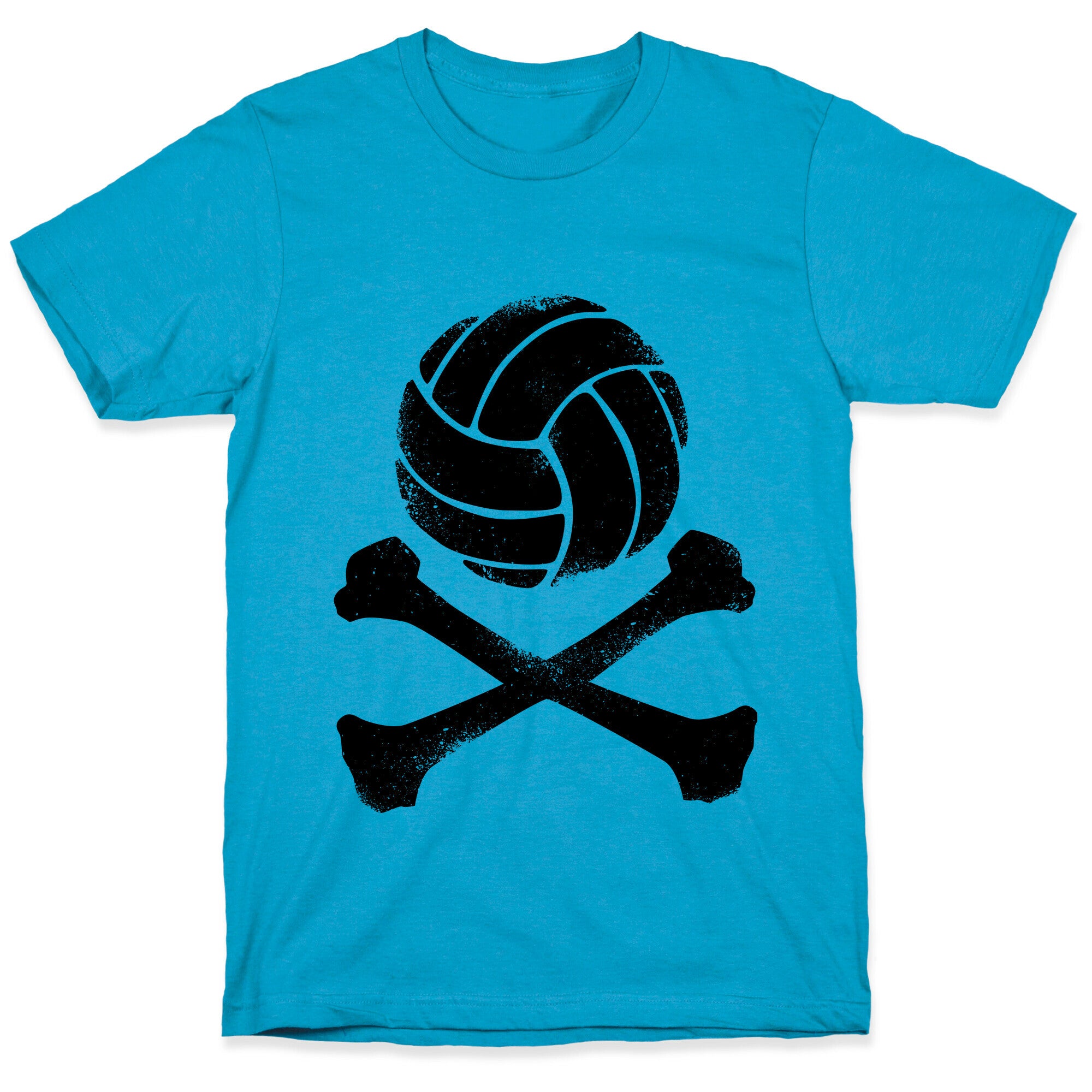 Volleyball and Crossbones (Vintage) Unisex Triblend Tee