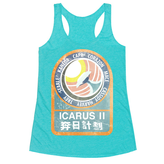 Icarus II Misson Patch Racerback Tank