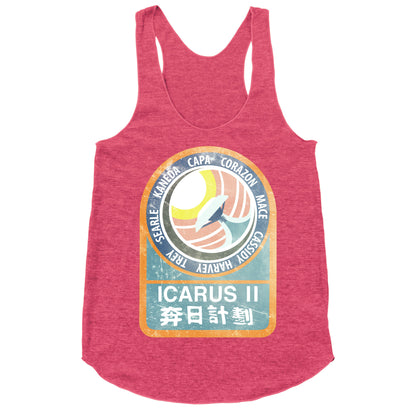 Icarus II Misson Patch Racerback Tank