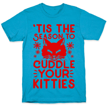 'Tis the Season to Cuddle Your Kitties Unisex Triblend Tee