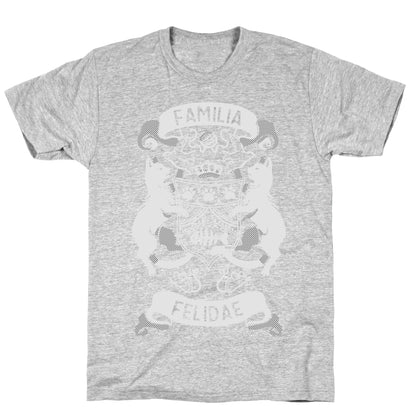 Cat Family Crest: Familia Felidae T-Shirt