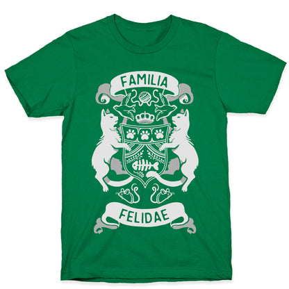 Cat Family Crest: Familia Felidae T-Shirt