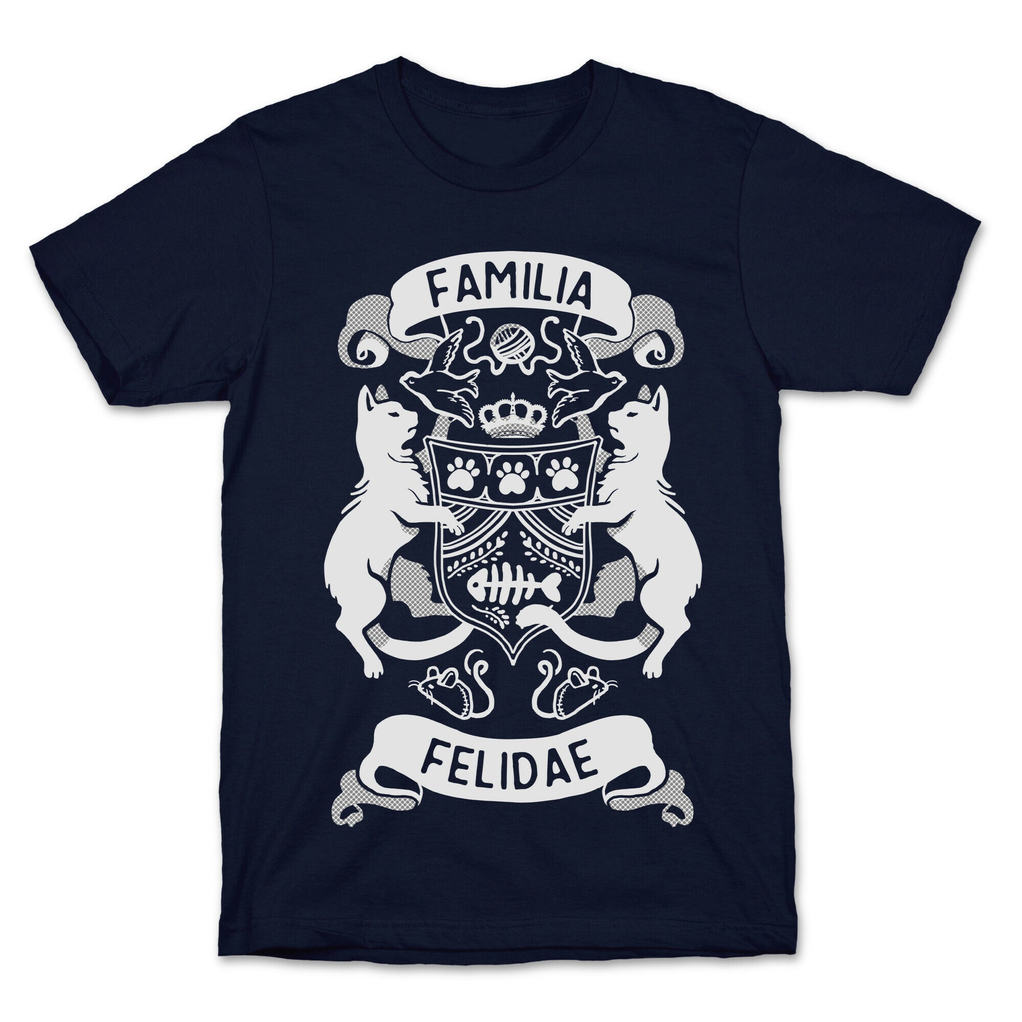 Cat Family Crest: Familia Felidae T-Shirt
