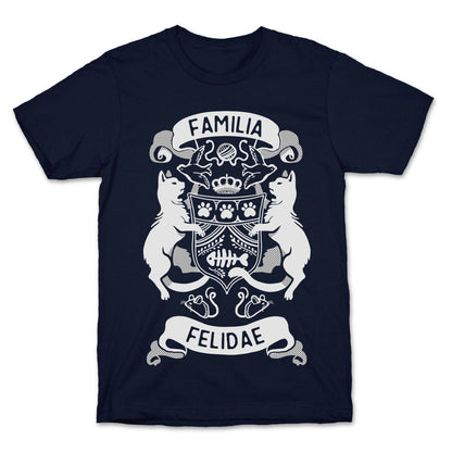 Cat Family Crest: Familia Felidae T-Shirt