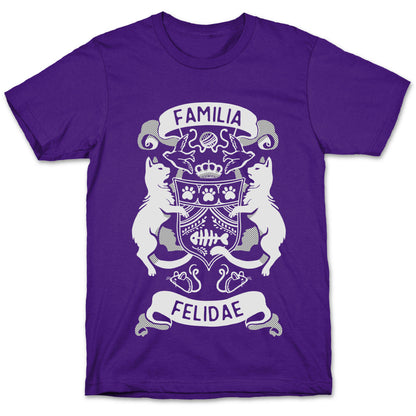 Cat Family Crest: Familia Felidae T-Shirt