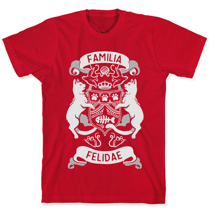 Cat Family Crest: Familia Felidae T-Shirt