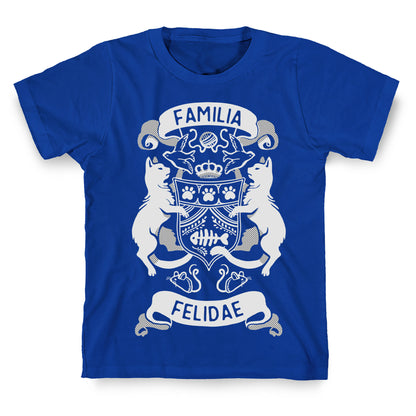 Cat Family Crest: Familia Felidae T-Shirt