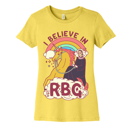 I Believe in RBG Women's Cotton Tee