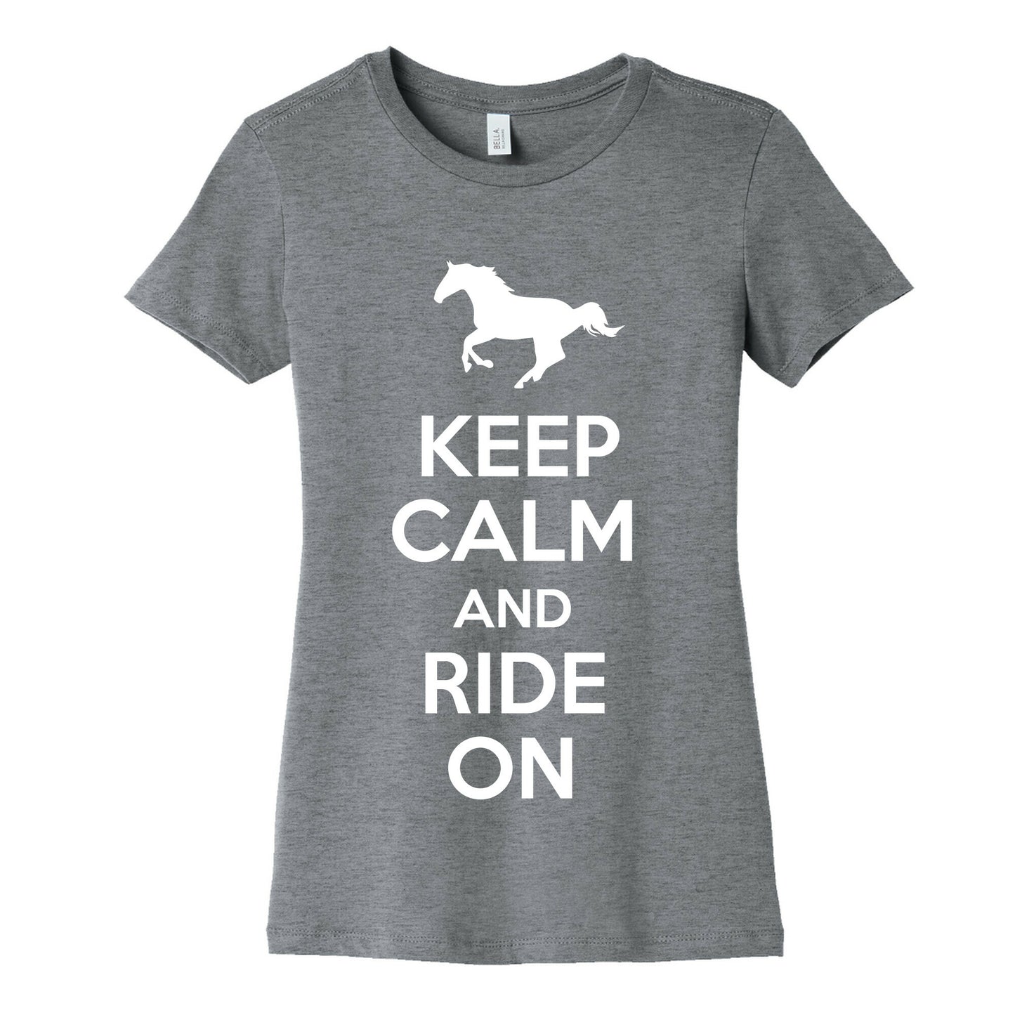 Keep Calm and Ride On Women's Cotton Tee