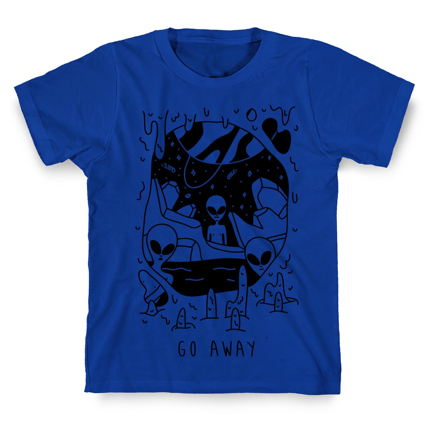 Go Away Aliens T-Shirt