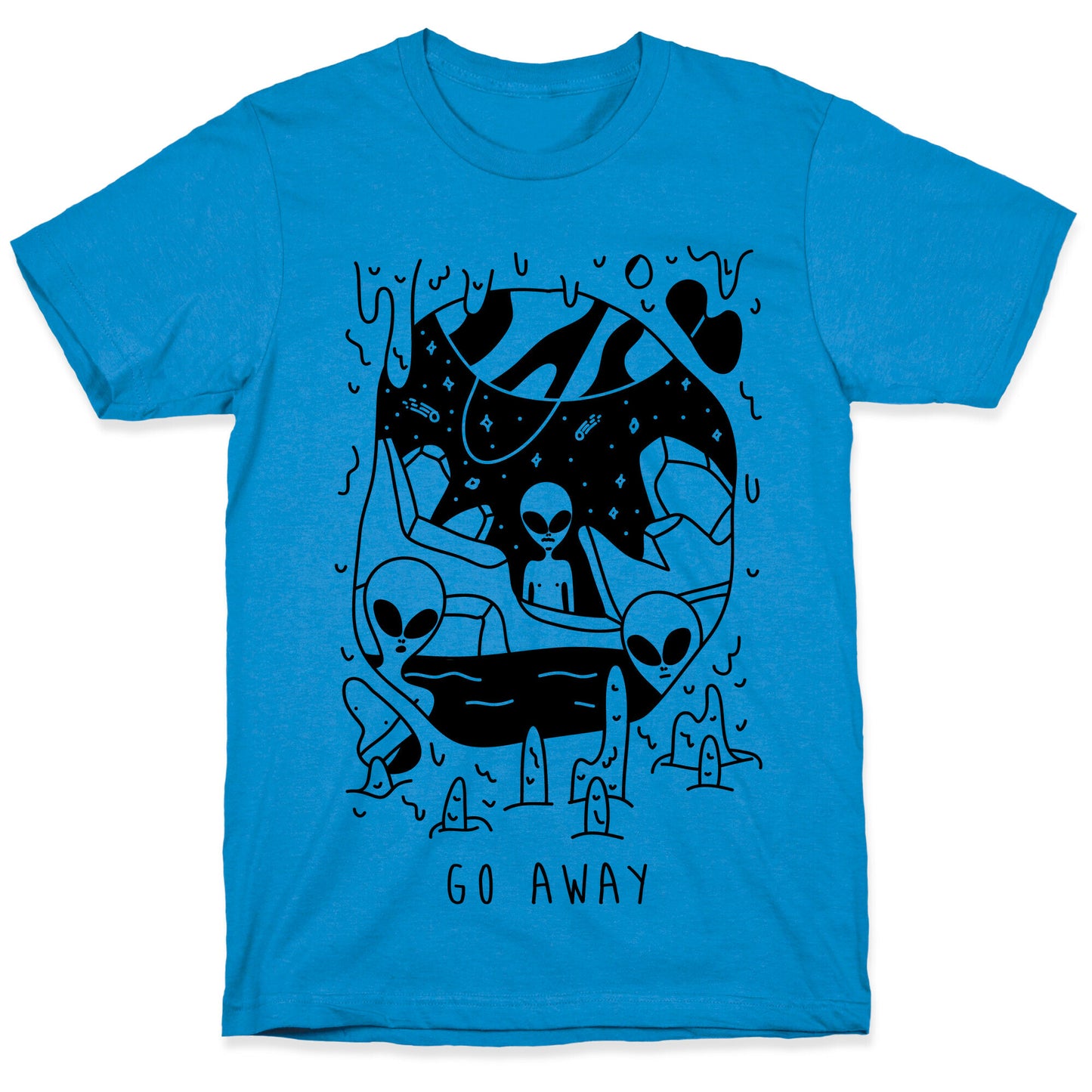 Go Away Aliens T-Shirt