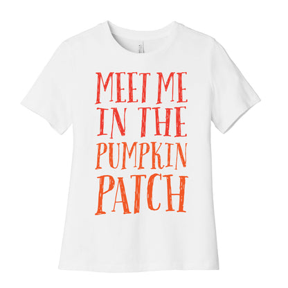 Meet Me In The Pumpkin Patch Women's Cotton Tee