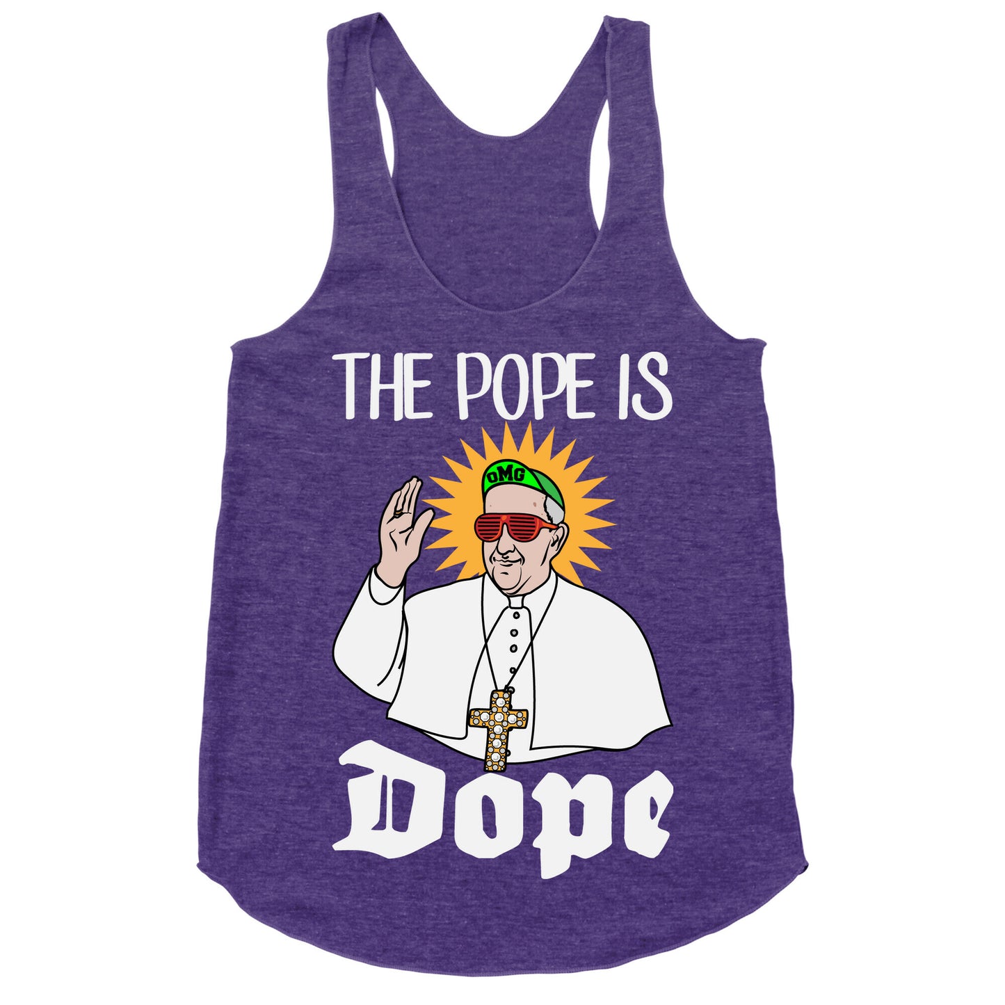 The Pope is Dope Racerback Tank
