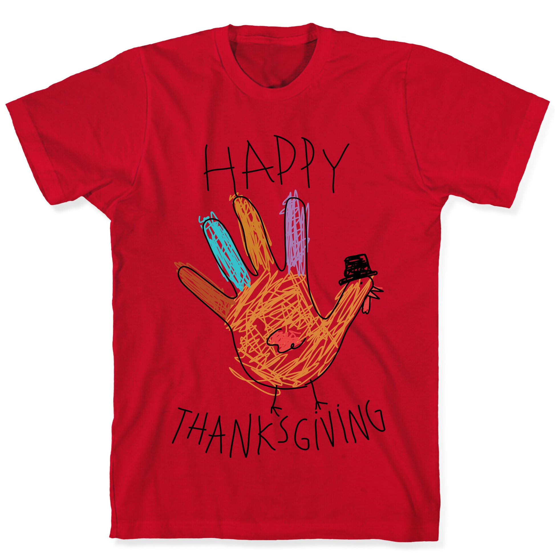 Happy Thanksgiving Hand Turkey T-Shirt