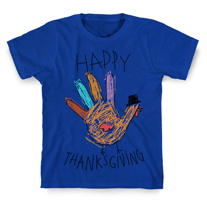Happy Thanksgiving Hand Turkey T-Shirt