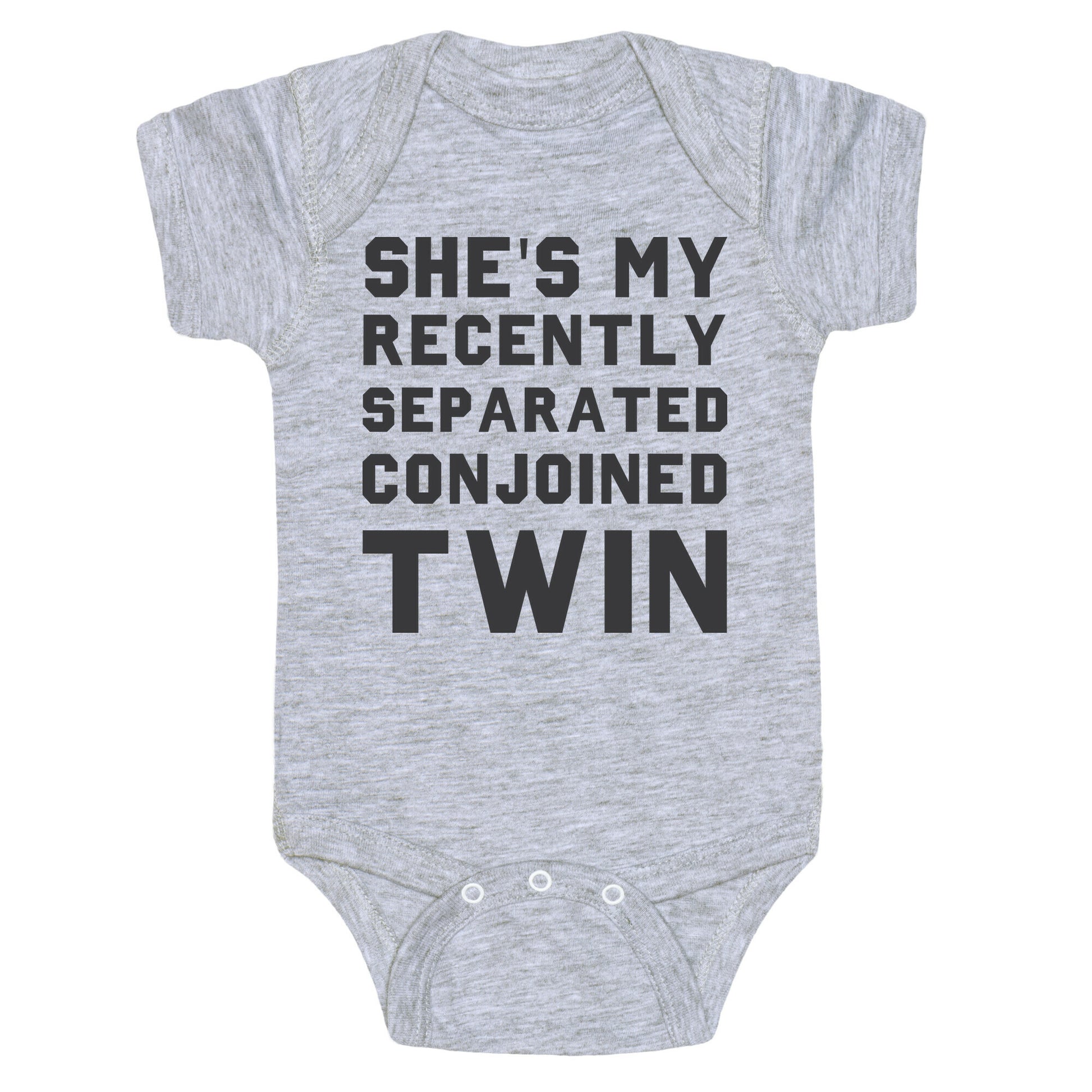 Conjoined Twin (Couples) Baby One Piece