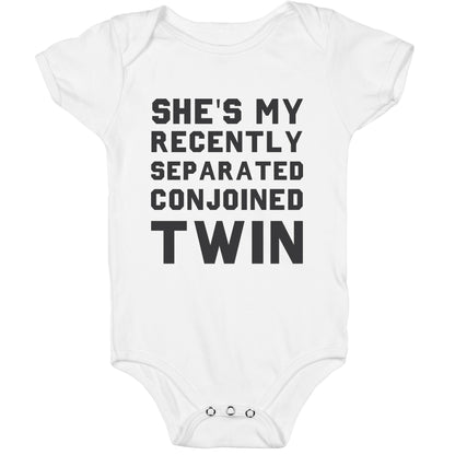 Conjoined Twin (Couples) Baby One Piece