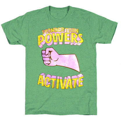 Wonder Twin Powers Activate 2 Unisex Triblend Tee