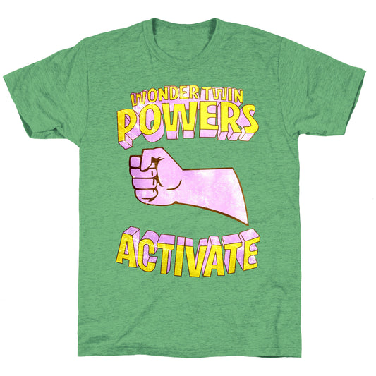 Wonder Twin Powers Activate 2 Unisex Triblend Tee