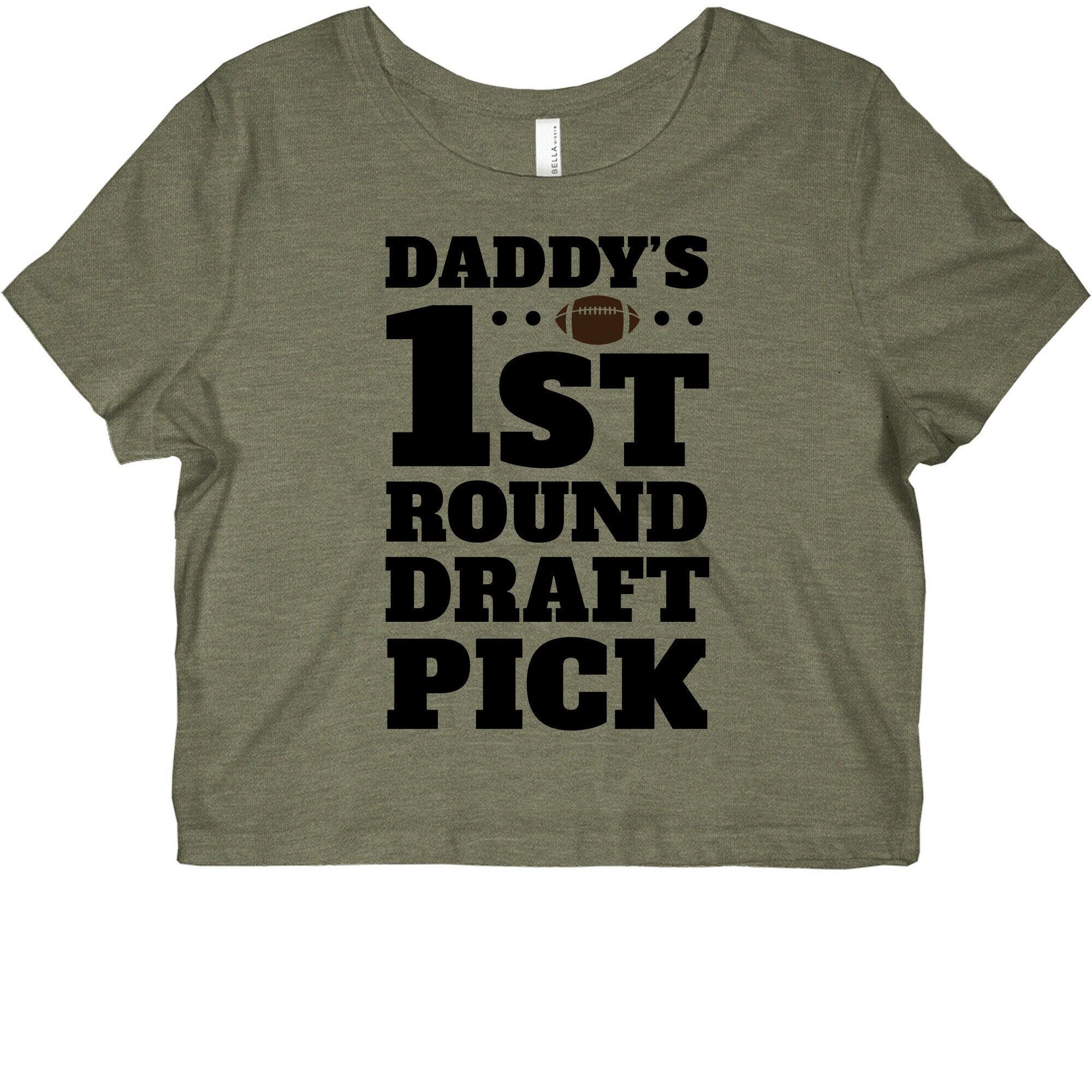 Daddy's First Round Draft Pick Graphic Baby Tee