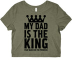 My Dad is the King Graphic Baby Tee