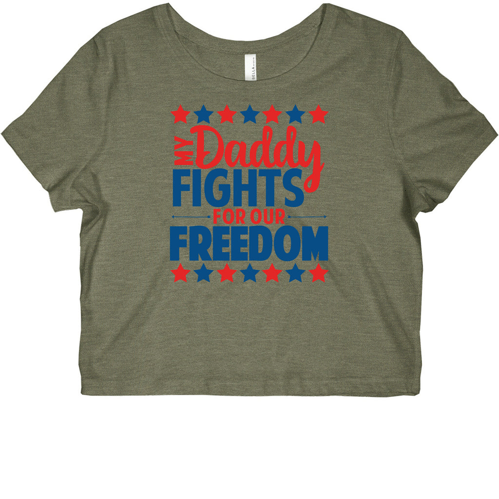 My Daddy Fights For Our Freedom Graphic Baby Tee