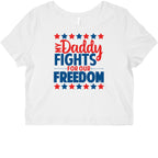 My Daddy Fights For Our Freedom Graphic Baby Tee