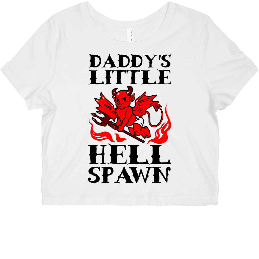 Daddy's Little Hellspawn Graphic Baby Tee