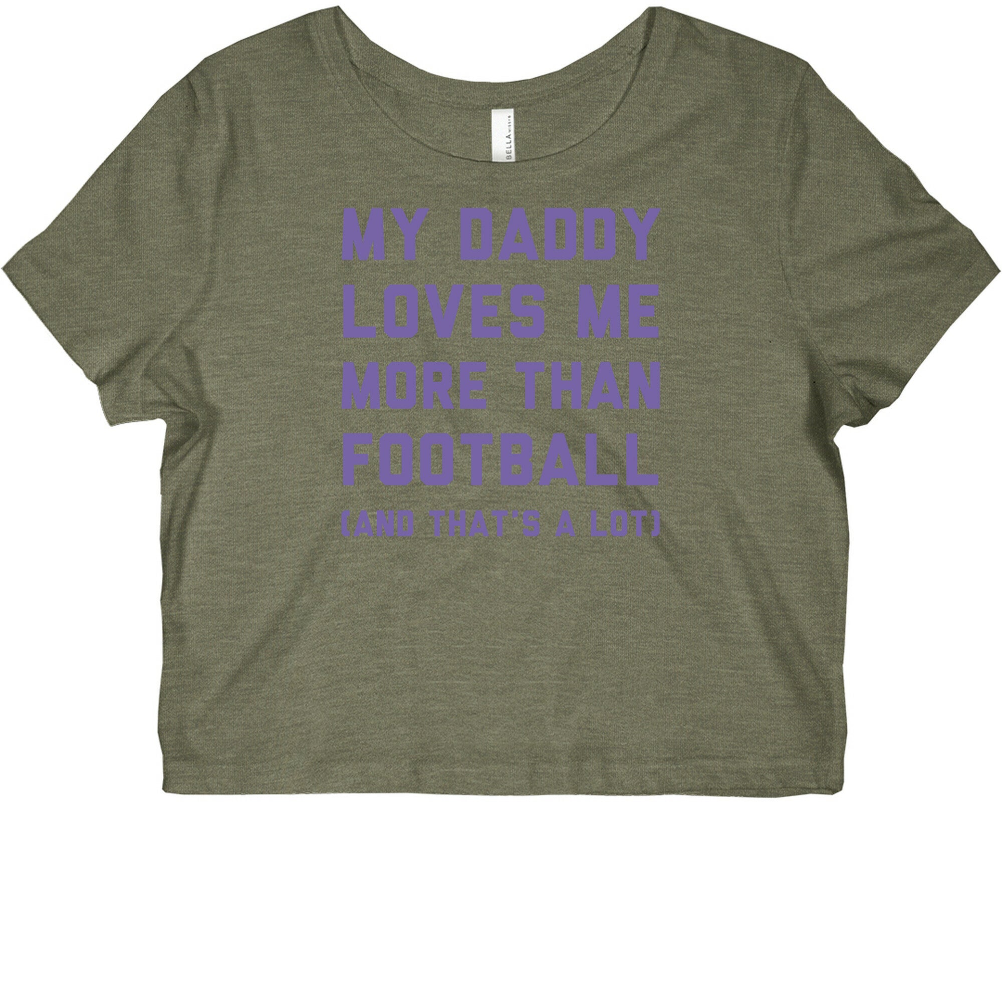 My Daddy Loves Me More Than Football (And That's A lot) Graphic Baby Tee