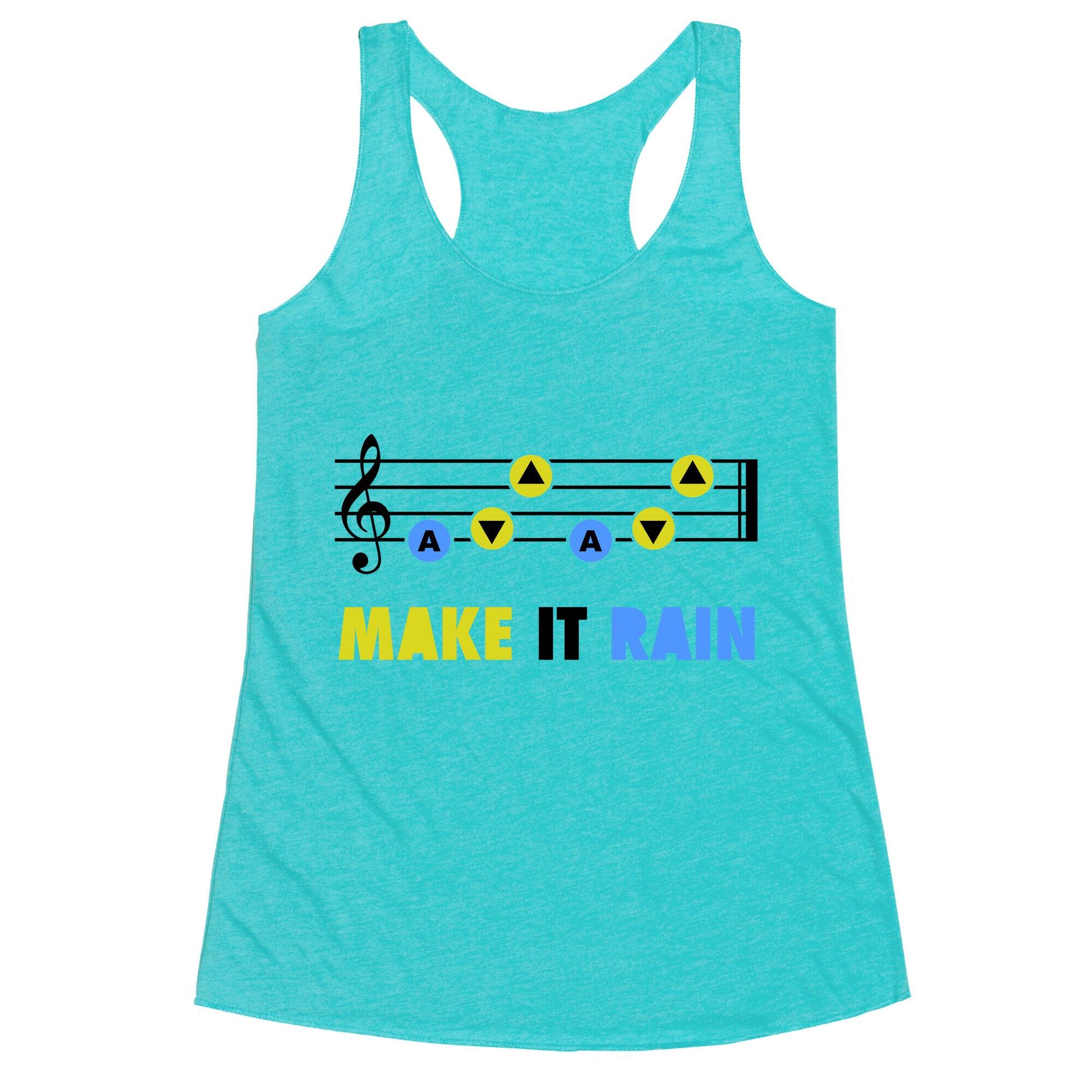 Make It Rain (Song Of Storms) Racerback Tank