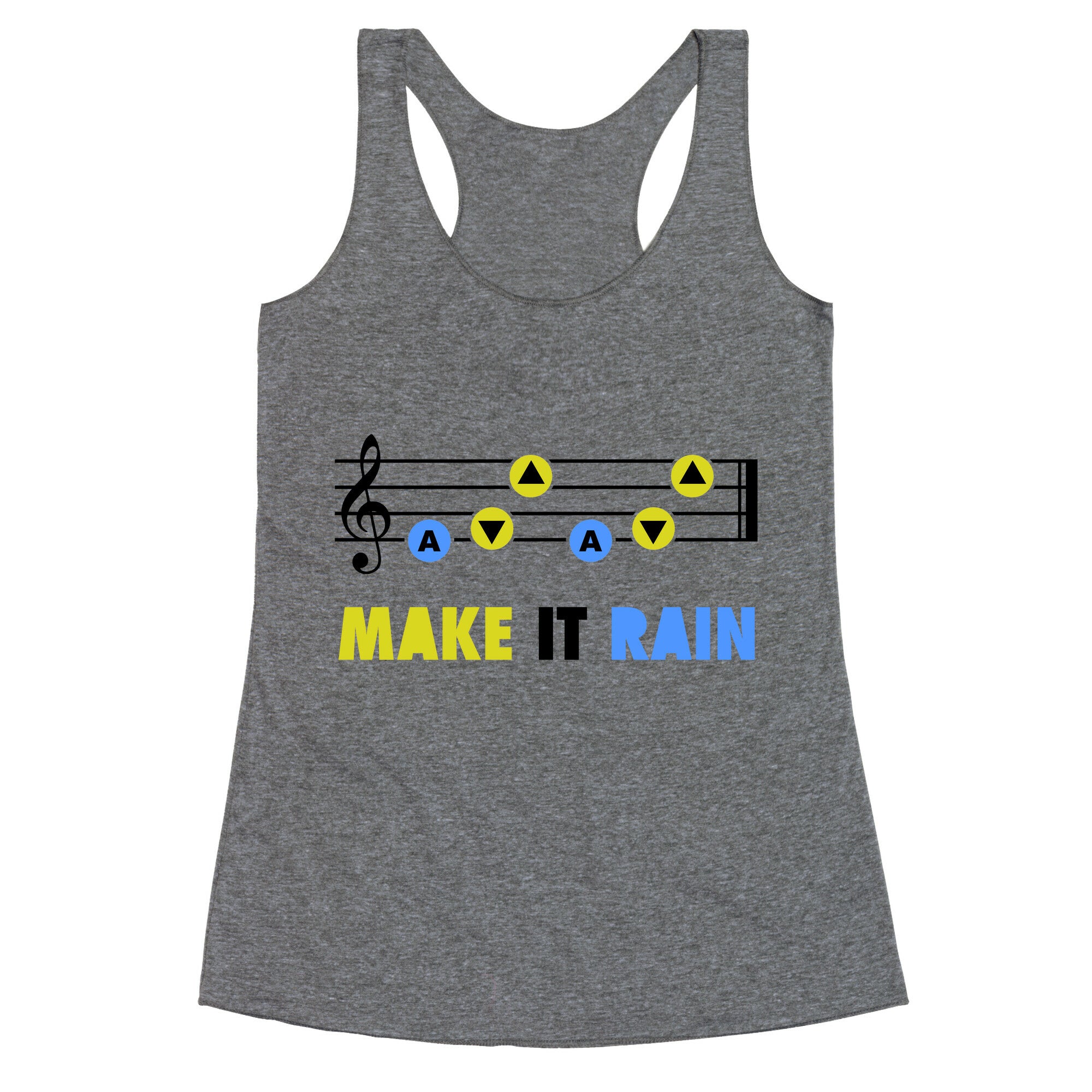 Make It Rain (Song Of Storms) Racerback Tank