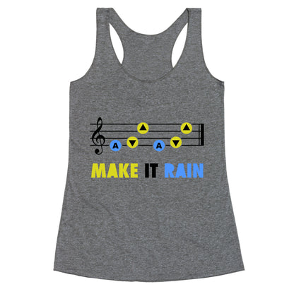 Make It Rain (Song Of Storms) Racerback Tank