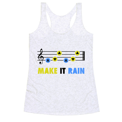 Make It Rain (Song Of Storms) Racerback Tank