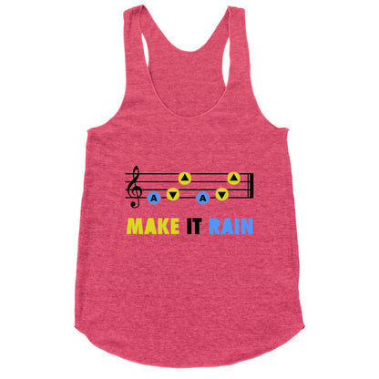 Make It Rain (Song Of Storms) Racerback Tank