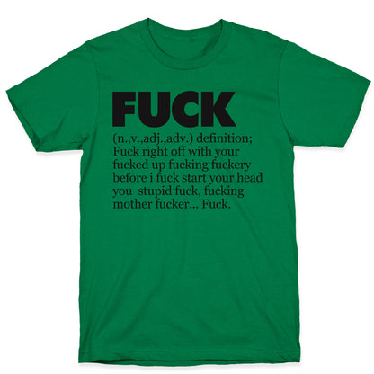 Fuck (Definition Shirt) T-Shirt