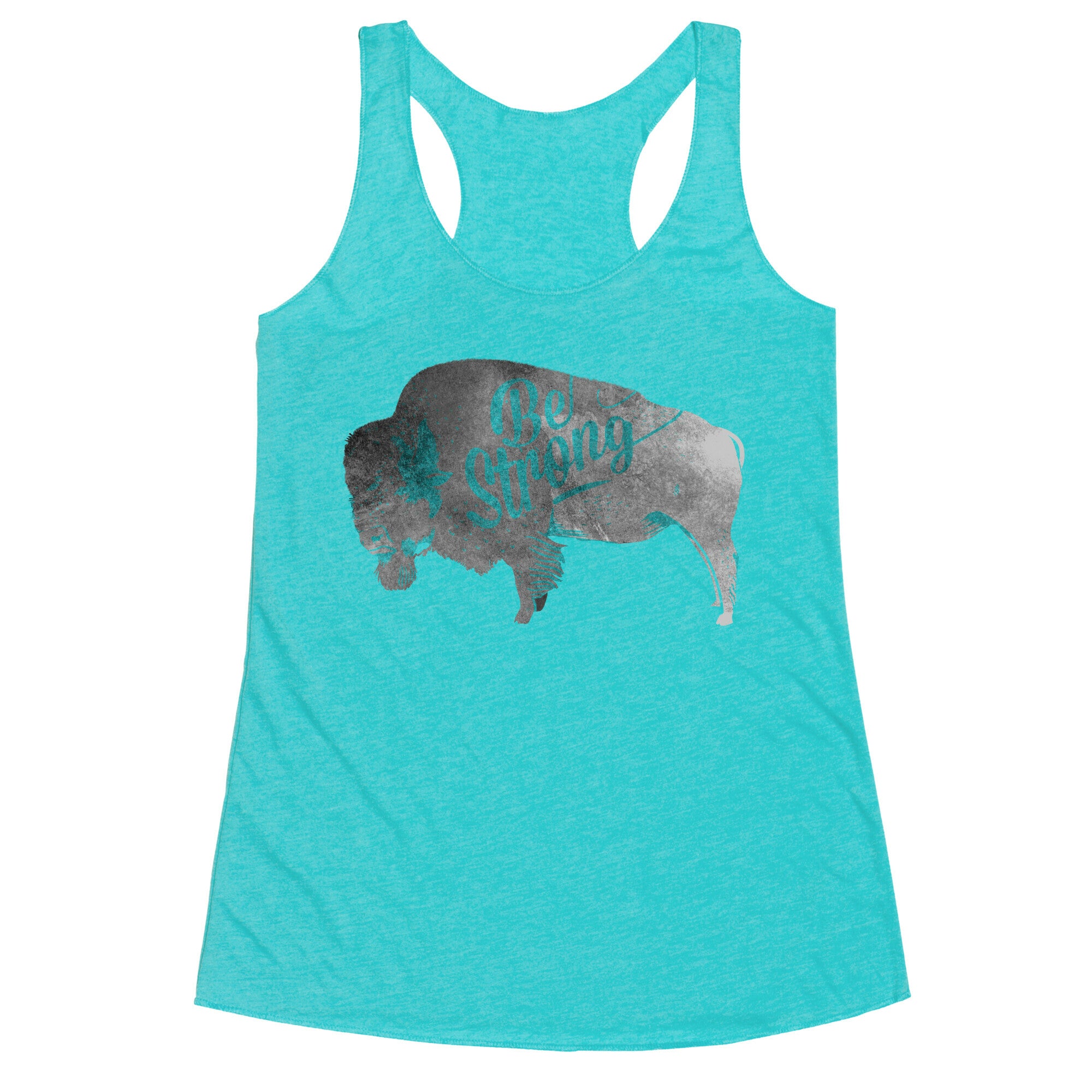 Be Strong, Little Buffalo Racerback Tank