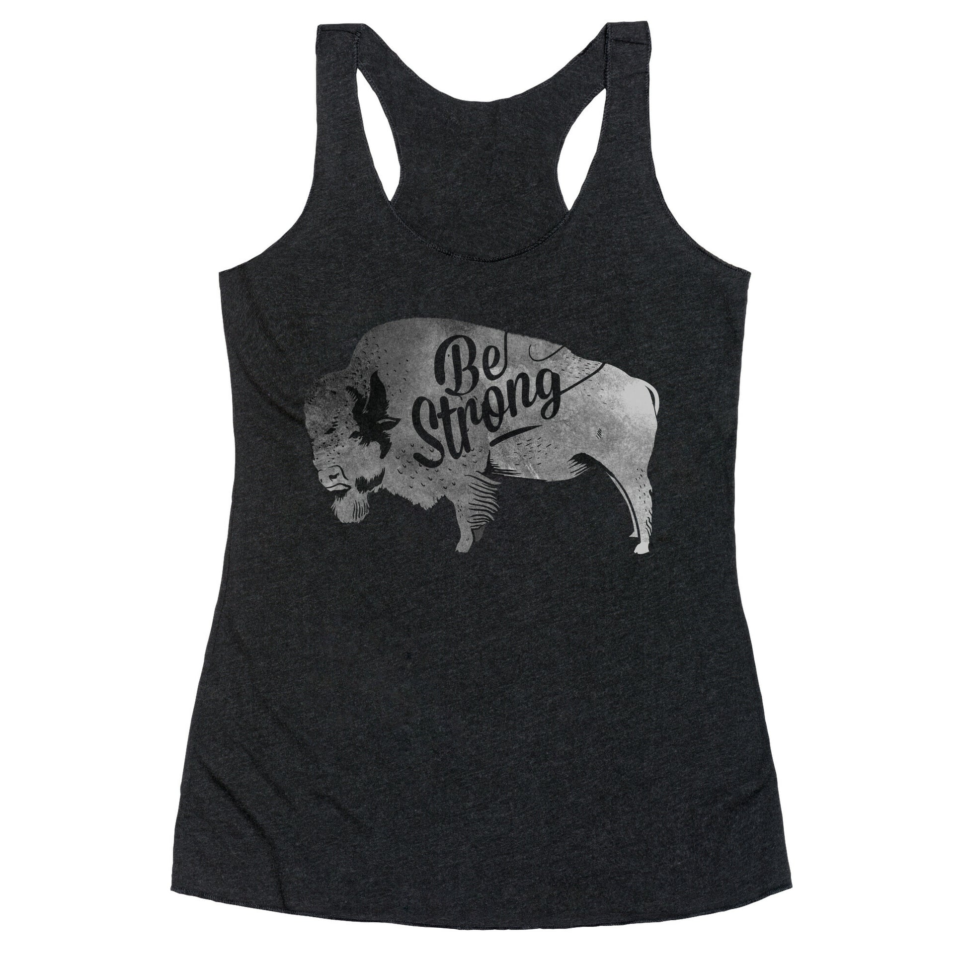Be Strong, Little Buffalo Racerback Tank