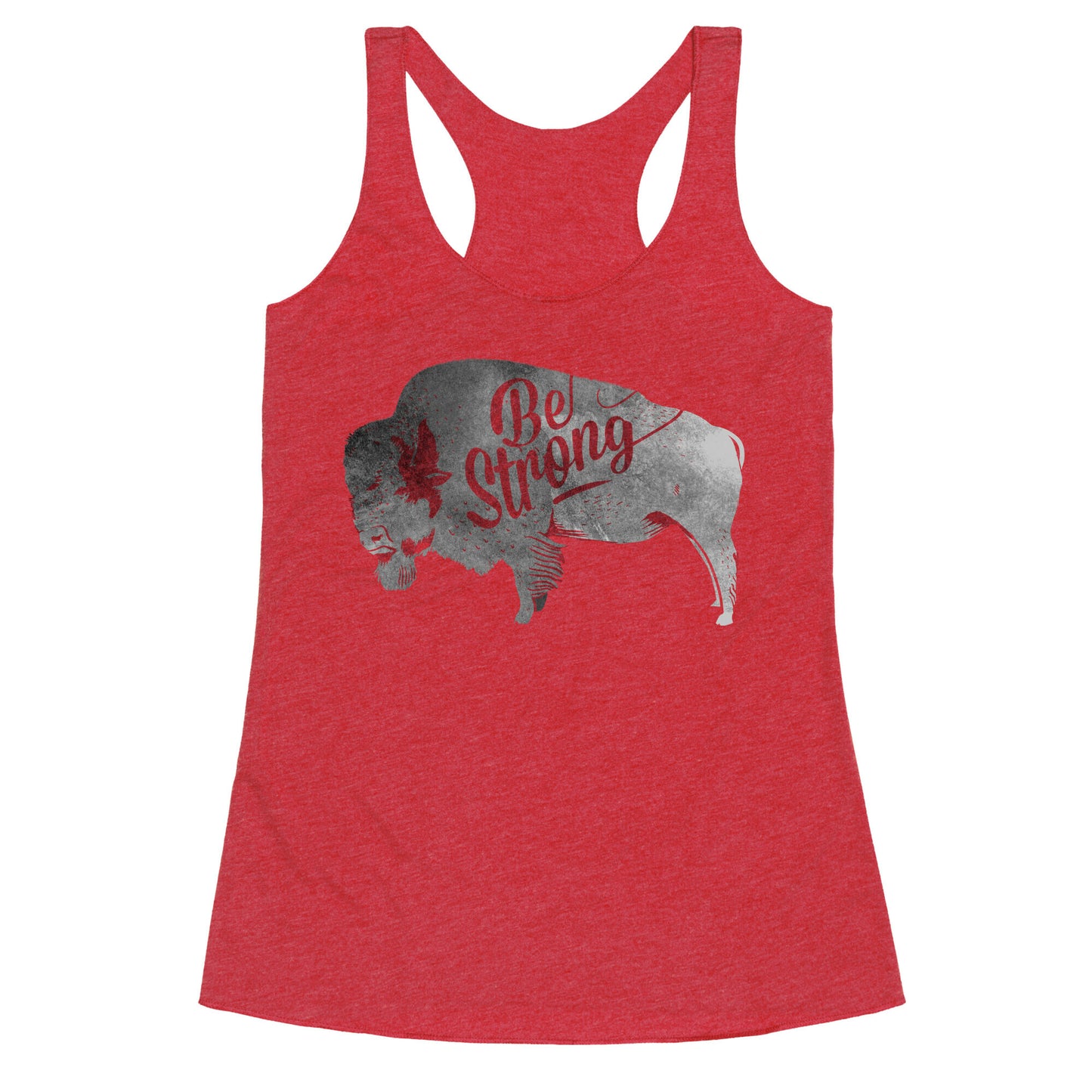 Be Strong, Little Buffalo Racerback Tank
