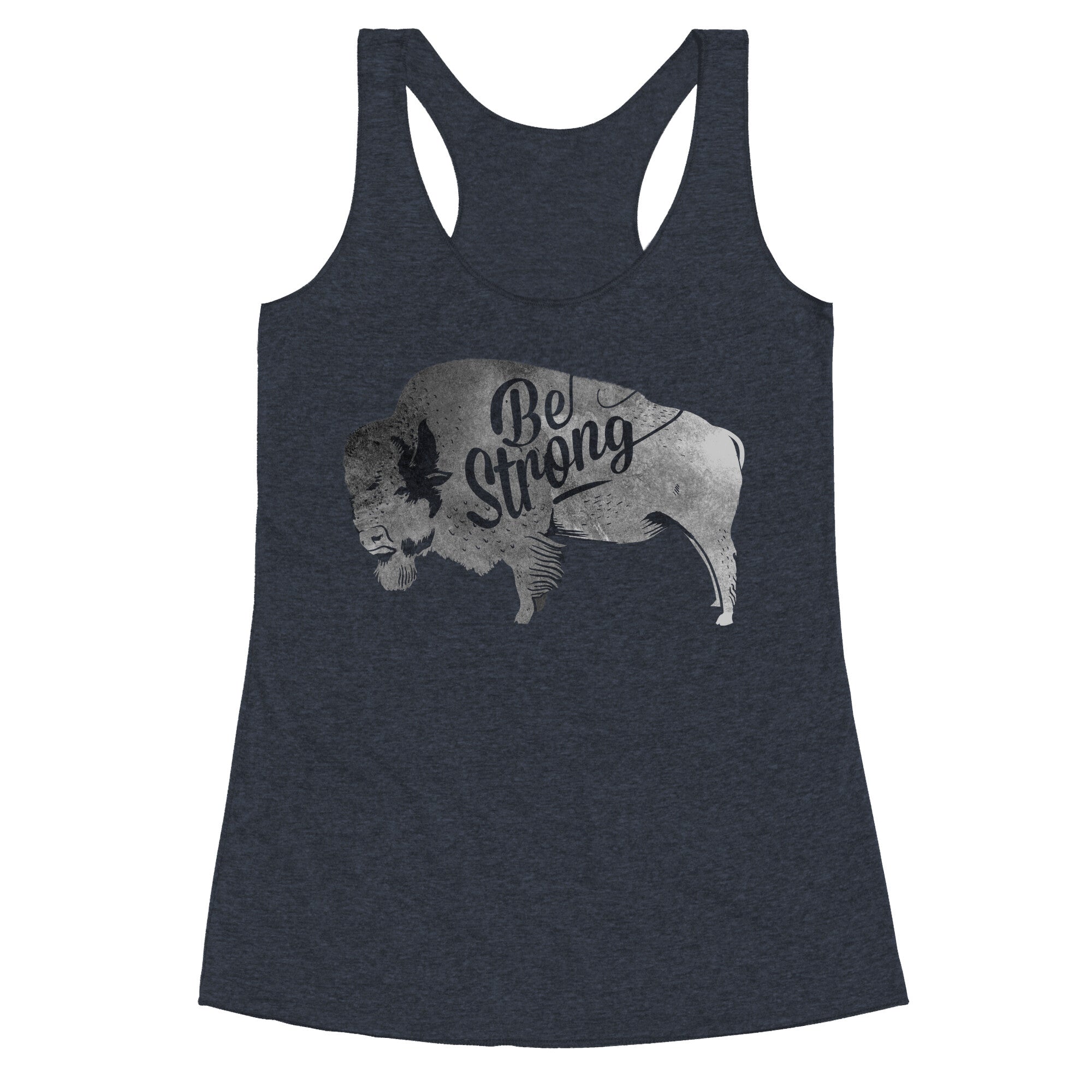 Be Strong, Little Buffalo Racerback Tank