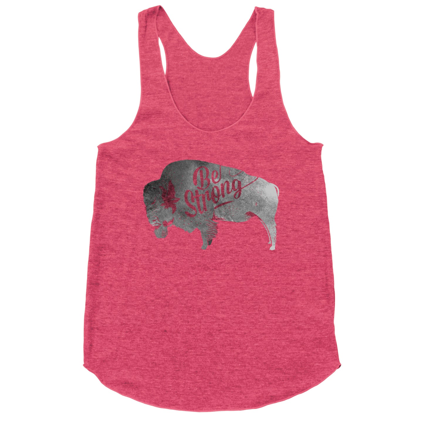 Be Strong, Little Buffalo Racerback Tank
