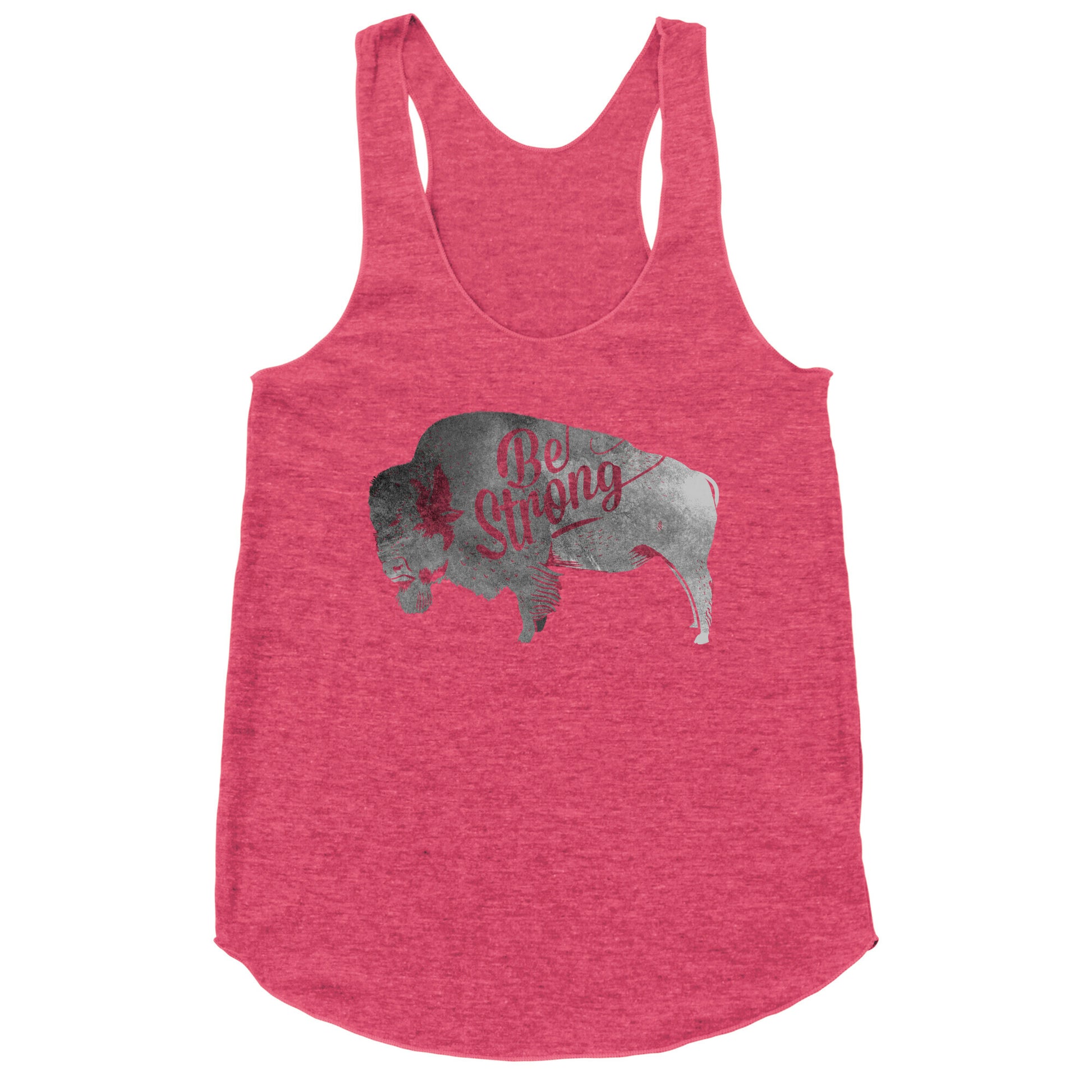 Be Strong, Little Buffalo Racerback Tank