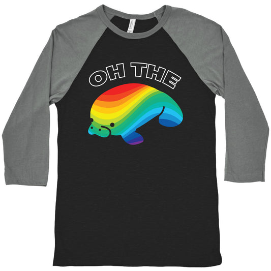 Hue Manatee Baseball Tee