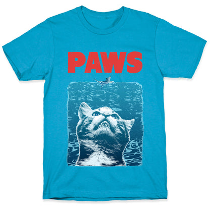 PAWS (Jaws Parody tee) Unisex Triblend Tee