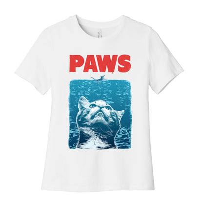 PAWS (Jaws Parody tee) Women's Cotton Tee