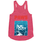 PAWS (Jaws Parody tee) Racerback Tank