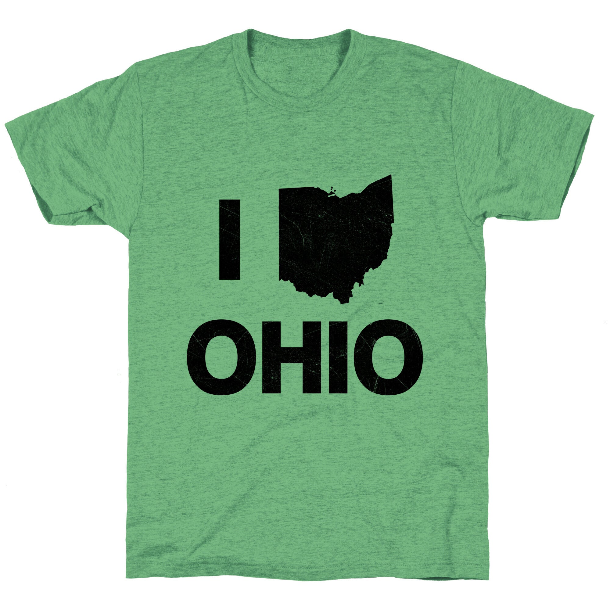 I Love Ohio Unisex Triblend Tee
