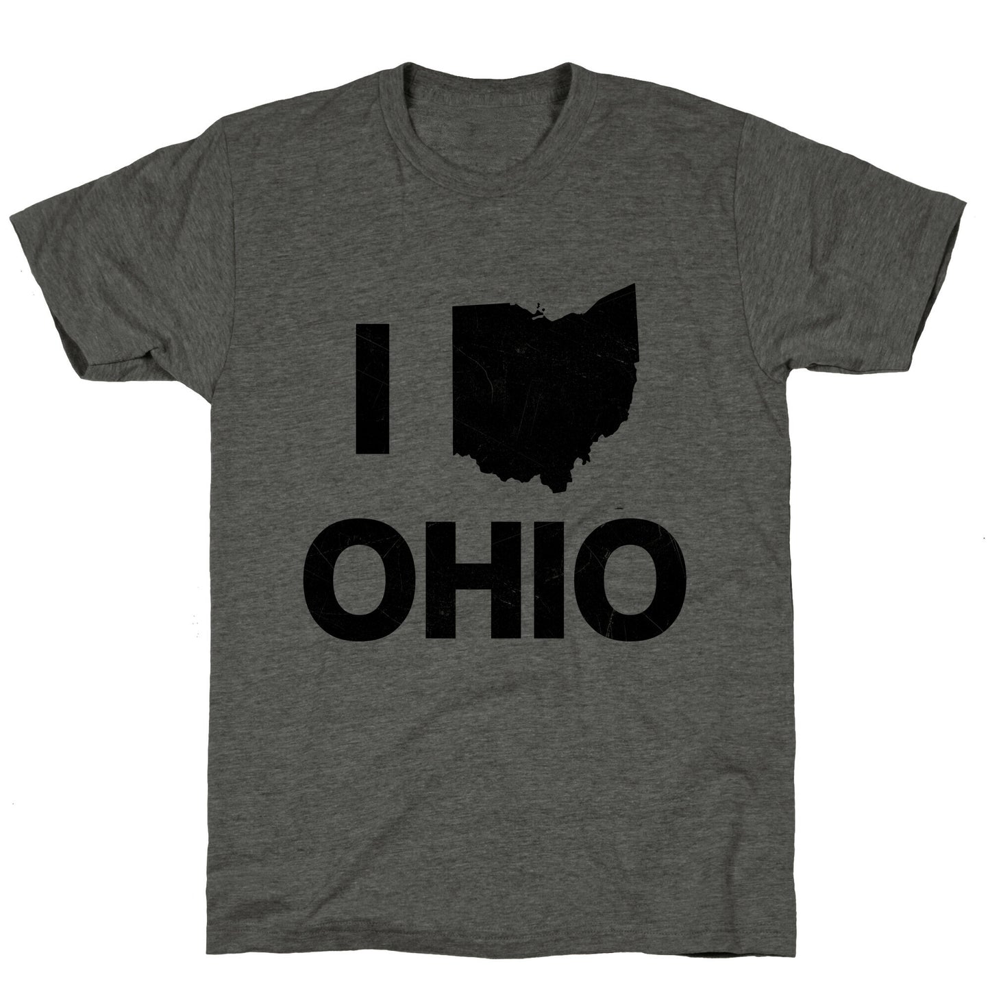 I Love Ohio Unisex Triblend Tee