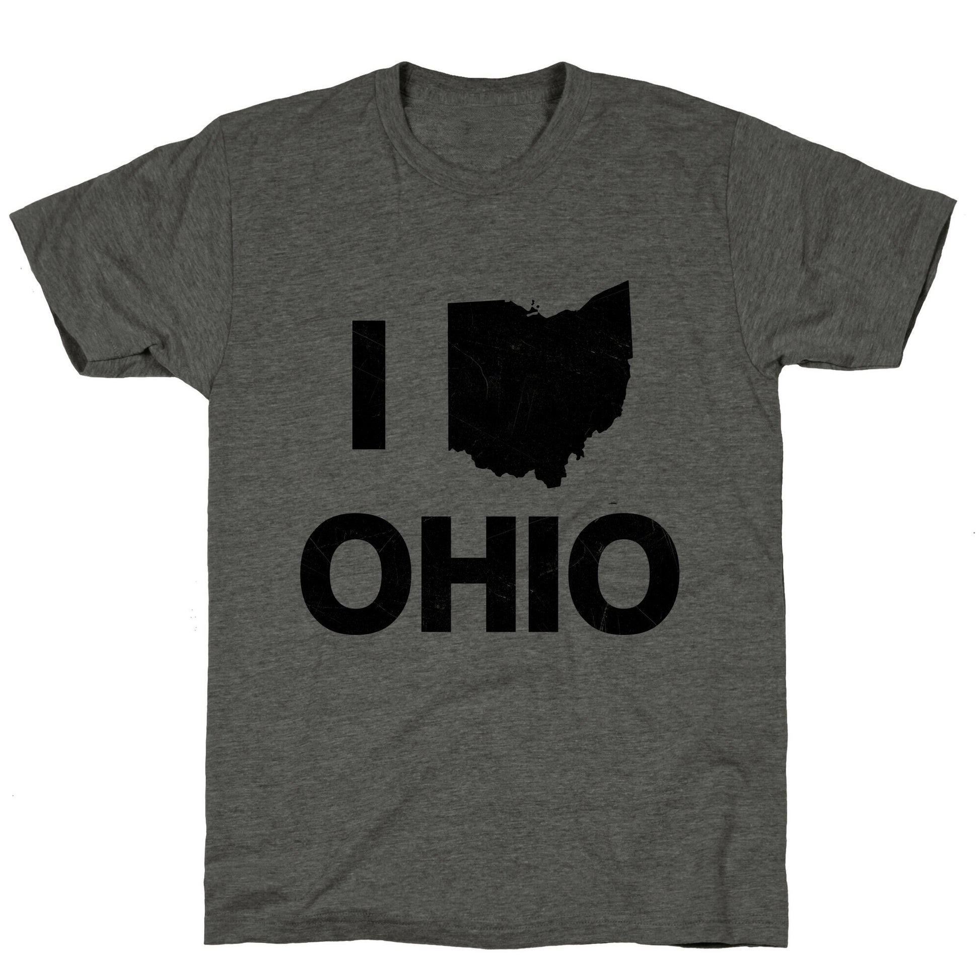 I Love Ohio Unisex Triblend Tee