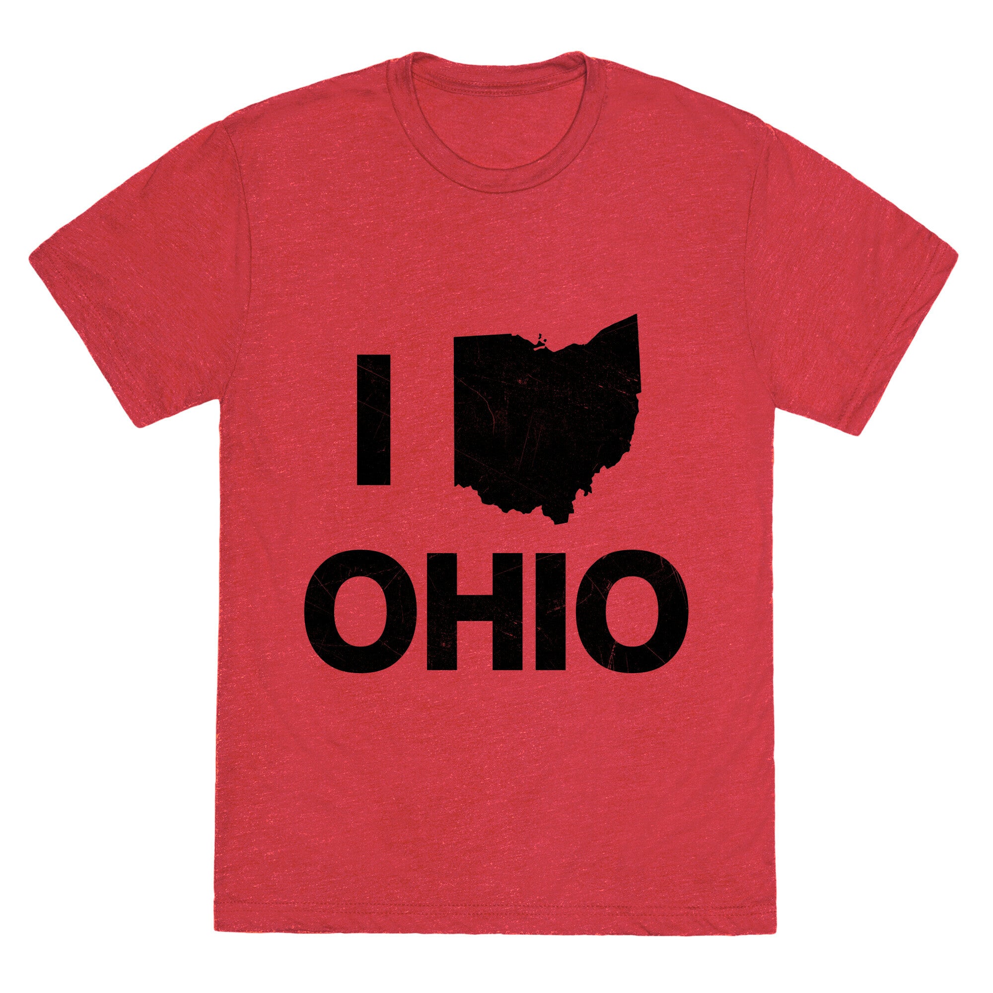 I Love Ohio Unisex Triblend Tee